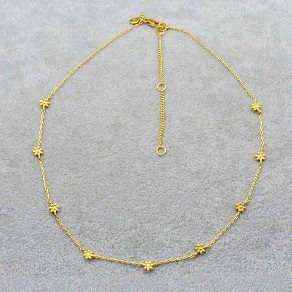 Madewell Tiny Flowers Choker Necklace - Picture 4 of 4